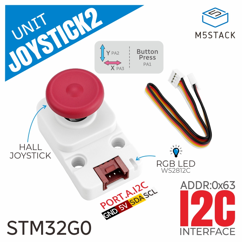 M5Stack Core2 - M5Stack Joystick I2c officiel 2 unités