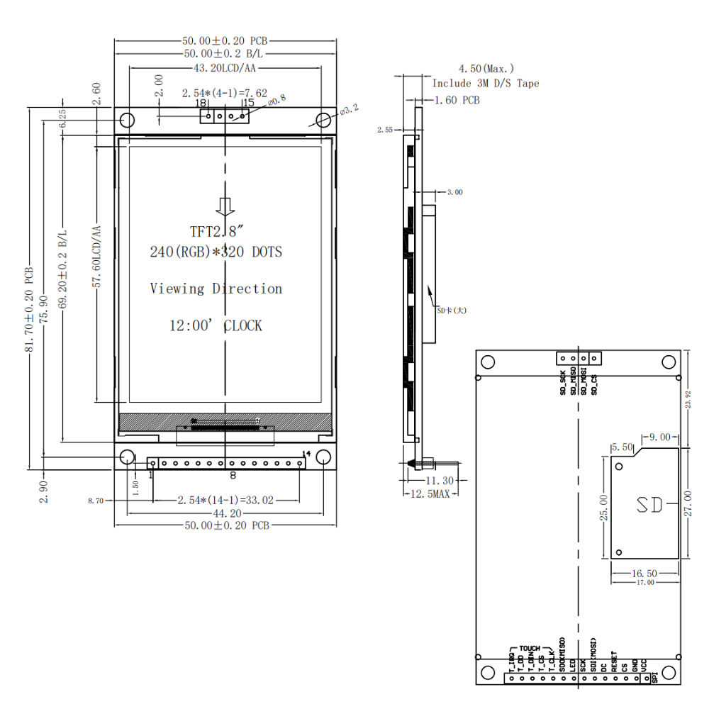 Module d'affichage LCD TFT 2,8 - Devkitc avis et prix